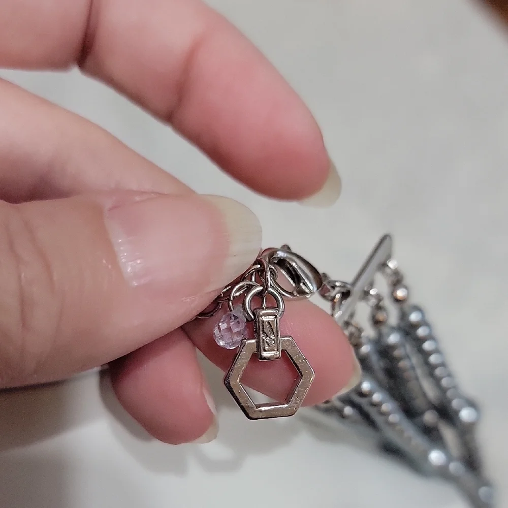 Vera Wang Silver Beaded Necklace - Picture 8 of 9